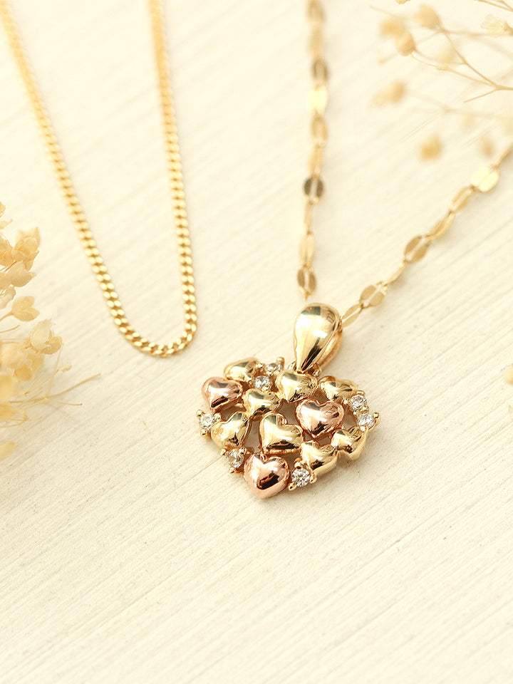 14K 18K Gold Lovely Heart Necklace