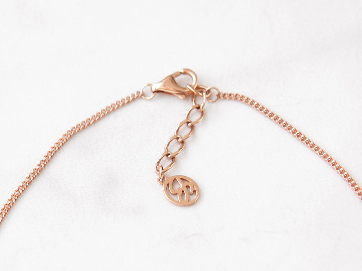 14K 18K gold Love anklet