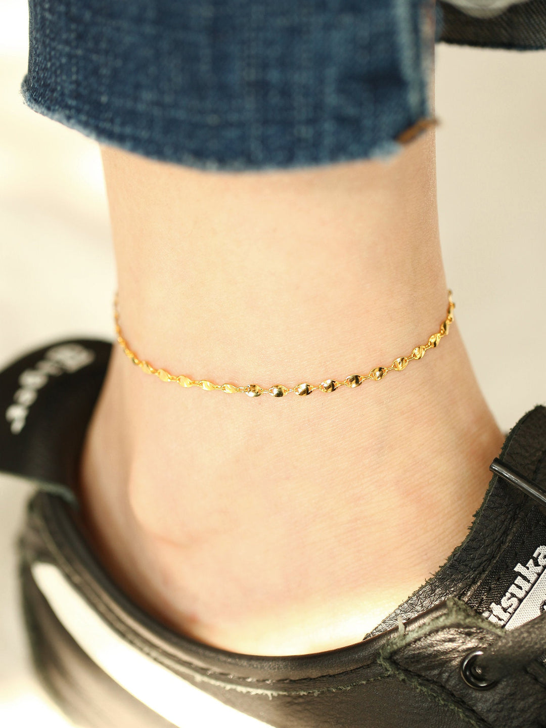 925 Silver Shine Chain Anklet