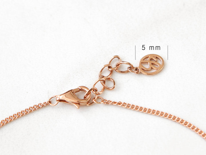 14K 18K gold Love anklet