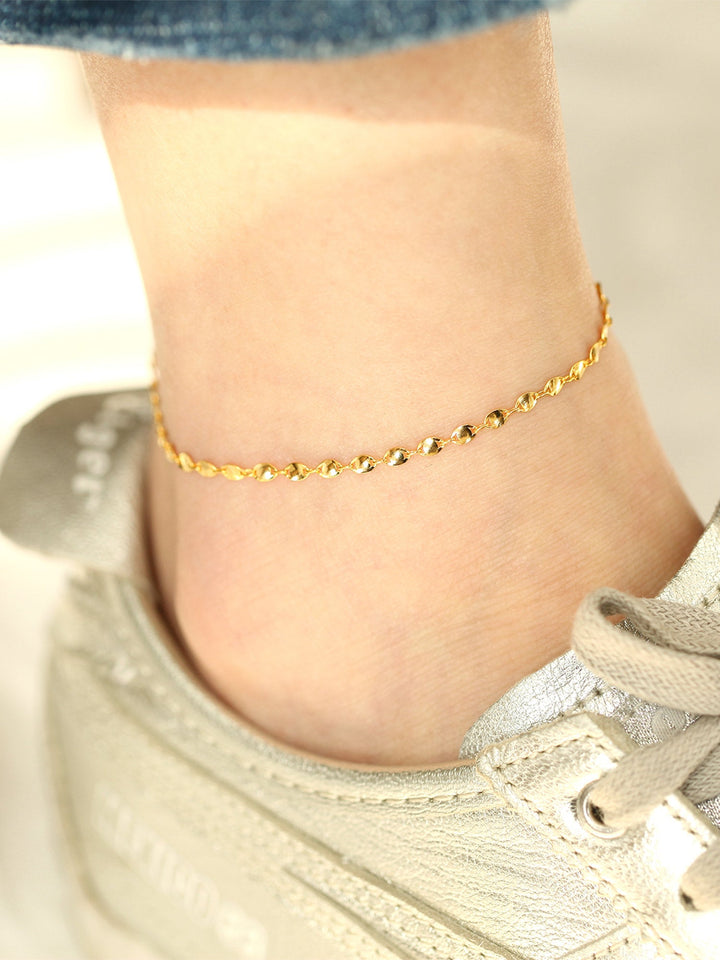 925 Silver Shine Chain Anklet