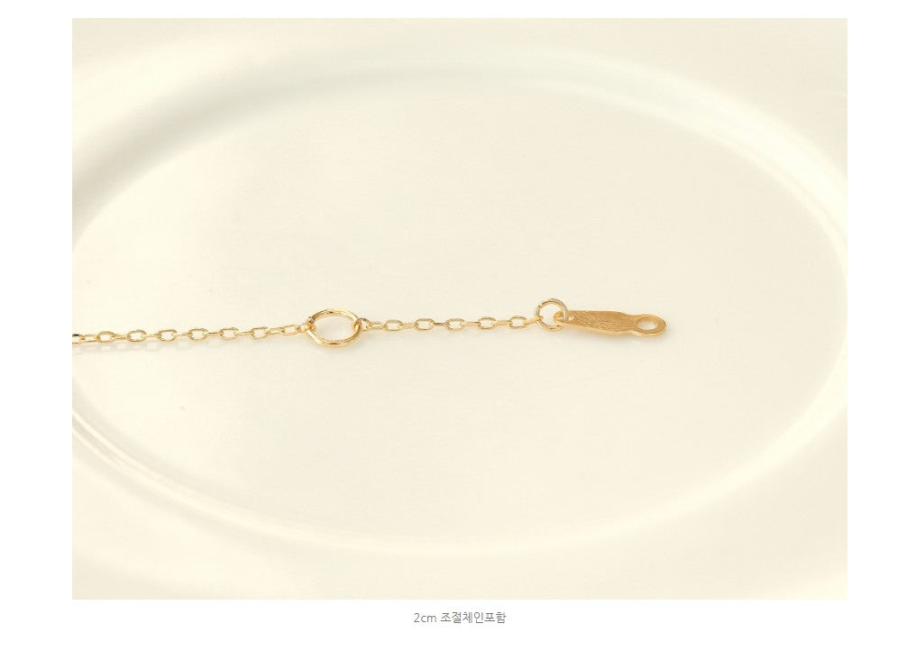 14K Gold Dainty Heart Necklace